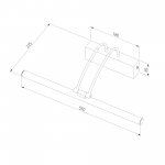 Настенный светодиодный светильник Simple LED MRL LED 10W 1011 IP20  никель Elektrostandard