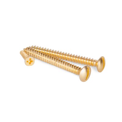 Винты для накладного выключателя 3шт. (золото) Ретро WL18-21-01 Werkel