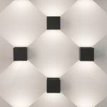 Winner черный уличный настенный светодиодный светильник 1548 TECHNO LED Elektrostandard