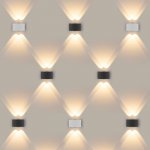 Twinky double серый уличный настенный светодиодный светильник 1555 TECHNO LED Elektrostandard
