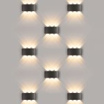 Twinky trio серый уличный настенный светодиодный светильник 1551 TECHNO LED Elektrostandard