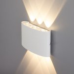Twinky trio белый уличный настенный светодиодный светильник 1551 TECHNO LED Elektrostandard