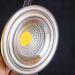 Встраиваемый точечный LED светильник 9902 LED 3W COB SL серебро Elektrostandard