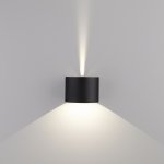 Blade черный уличный настенный светодиодный светильник 1518 TECHNO LED Elektrostandard