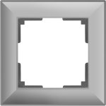 Рамка на 1 пост (серебряный) WL14-Frame-01 Werkel