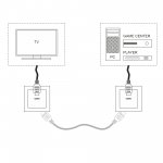 Розетка HDMI (серебряный) WL06-60-11 Werkel