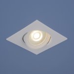 Встраиваемый потолочный светодиодный светильник 9907 LED 6W WH белый Elektrostandard