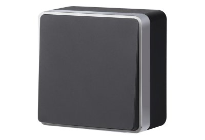 Выключатель одноклавишный проходной Gallant (черный с серебром) WL15-01-03 Werkel Выключатель одноклавишный проходной Gallant (черный с серебром) WL15-01-03 Werkel