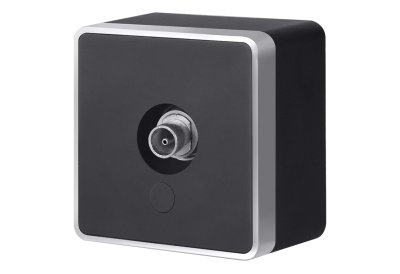 ТВ-розетка оконечная Gallant (черный с серебром) WL15-21-01 Werkel