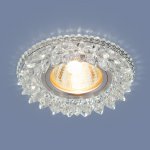 Встраиваемый точечный светильник с LED подсветкой 2212 MR16 CL прозрачный Elektrostandard