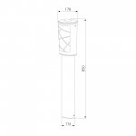 Premier F черный ландшафтный светильник IP44 GL 1017F Elektrostandard