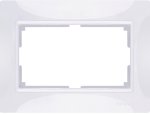 WL03-Frame-01-DBL-white/Рамка для двойной розетки (белый, basic) Werkel WL03-Frame-01-DBL-white