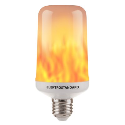 

Лампа светодиодная в виде пламени Электростандарт BL127, Лампа BL127 5W E27 имитация пламени 3 режима