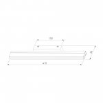 Настенный светодиодный светильник Tabla LED MRL LED 1075 хром Elektrostandard