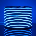 Светодиодный гибкий неон Гибкий неон 220V 9,6W 120Led 2835 IP67 односторонний синий, 50 м Elektrostandard