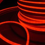 Светодиодный гибкий неон Гибкий неон 220V 9,6W 120Led 2835 IP67 односторонний красный, 50м Elektrostandard