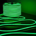 Светодиодный гибкий неон Гибкий неон 220V 9,6W 120Led 2835 IP67, односторонний зеленый, 50 м Elektrostandard