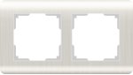 Рамка на 2 поста (перламутровый) Werkel WL12-Frame-02