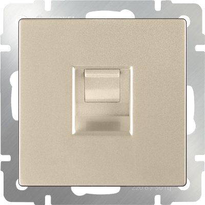 

Телефонная розетка RJ-11 (шампань) WL11-RJ-11 Werkel, WL11-RJ-11