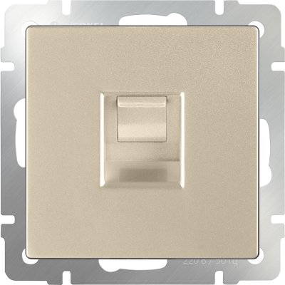 

Розетка Ethernet RJ-45 (шампань) WL11-RJ-45 Werkel, WL11-RJ-45 шампань