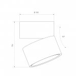 Накладной светодиодный светильник DLR031 15W 4200K 3100 белый матовый Elektrostandard