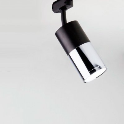 Трековый светодиодный светильник для однофазного шинопровода Avantag Черный матовый/хром 6W 4200K LTB27 Elektrostandard