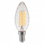 Филаментная светодиодная лампа "Свеча витая" CW35 7W 3300K E14 BL128 Elektrostandard