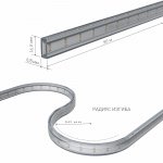 Светодиодная лента Лента светодиодная 220V 18W 180Led 2835 двухрядная IP65 дневной белый, 50 м Elektrostandard
