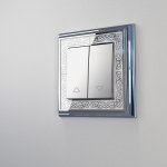 Рамка на 1 пост (хром/белый) Werkel WL77-Frame-01