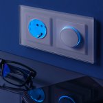 Диммер с подсветкой (белый) WL01-DM600-LED Werkel