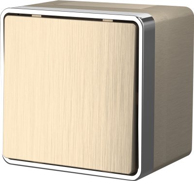 Выключатель одноклавишный влагозащищенный Gallant (шампань рифленый) WL15-01-02 Werkel Выключатель одноклавишный влагозащищенный Gallant (шампань рифленый) WL15-01-02 Werkel