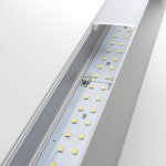 Линейный светодиодный накладной двусторонний светильник 128см 50Вт 6500К матовое серебро 101-100-40-128 Elektrostandard