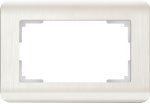 Рамка для двойной розетки (перламутровый) WL12-Frame-01-DBL Werkel