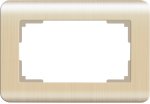 Рамка для двойной розетки (шампань) WL12-Frame-01-DBL Werkel
