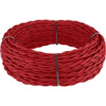 Ретро кабель витой 3х1,5 (красный) 50 м Werkel