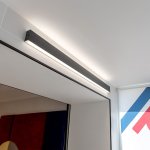 Линейный светодиодный накладной двусторонний светильник 128см 50Вт 6500К черная шагрень 101-100-40-128 Elektrostandard