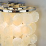 Светильник бра из ракушек Eurosvet 60084/2 хром