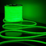 Светодиодный гибкий неон Гибкий неон 220V 9,6W 144Led 2835 IP67 круглый зеленый, 50 м Elektrostandard