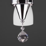 Плафон стекло белый матовый со скосом 100*150мм Е27 (43мм посадка) Евро 30149 Ellene