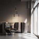 Подвесной светодиодный светильник DLR035 12W 4200K черный матовый Elektrostandard