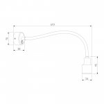 Настенный светодиодный светильник с гибким корпусом Molly LED MRL LED 1015 черный Elektrostandard