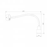 Настенный светодиодный светильник с гибким корпусом Molly LED MRL LED 1015 белый Elektrostandard