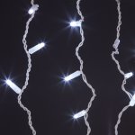 Праздничная гирлянда бахрома белый с эффектом мерцания 3*0,6м IP65 100-101 Eurosvet