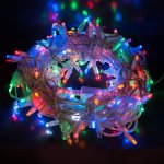 Новогодняя гирлянда нить мульти с эффектом мерцания 10м IP65 400-101 Eurosvet