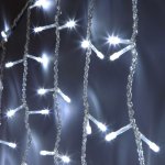 Праздничная гирлянда занавес белый 1,5*1м IP20 200-001 Eurosvet