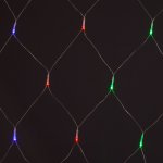 Праздничная гирлянда сеть мульти 1,5*1,5м IP20 300-001 Eurosvet