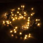 Праздничная гирлянда нить теплый белый 5м IP20 400-001 Eurosvet