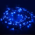Праздничная гирлянда нить голубой 10м IP20 400-002 Eurosvet