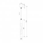 Подвесной светодиодный светильник DLR037 12W 4200K кофейный Elektrostandard