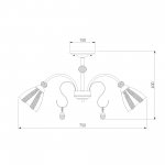 Потолочный светильник Eurosvet 30155/8 бронза Floranse